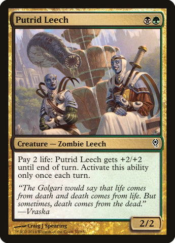 Putrid Leech [Duel Decks: Jace vs. Vraska] - The Mythic Store | 24h Order Processing
