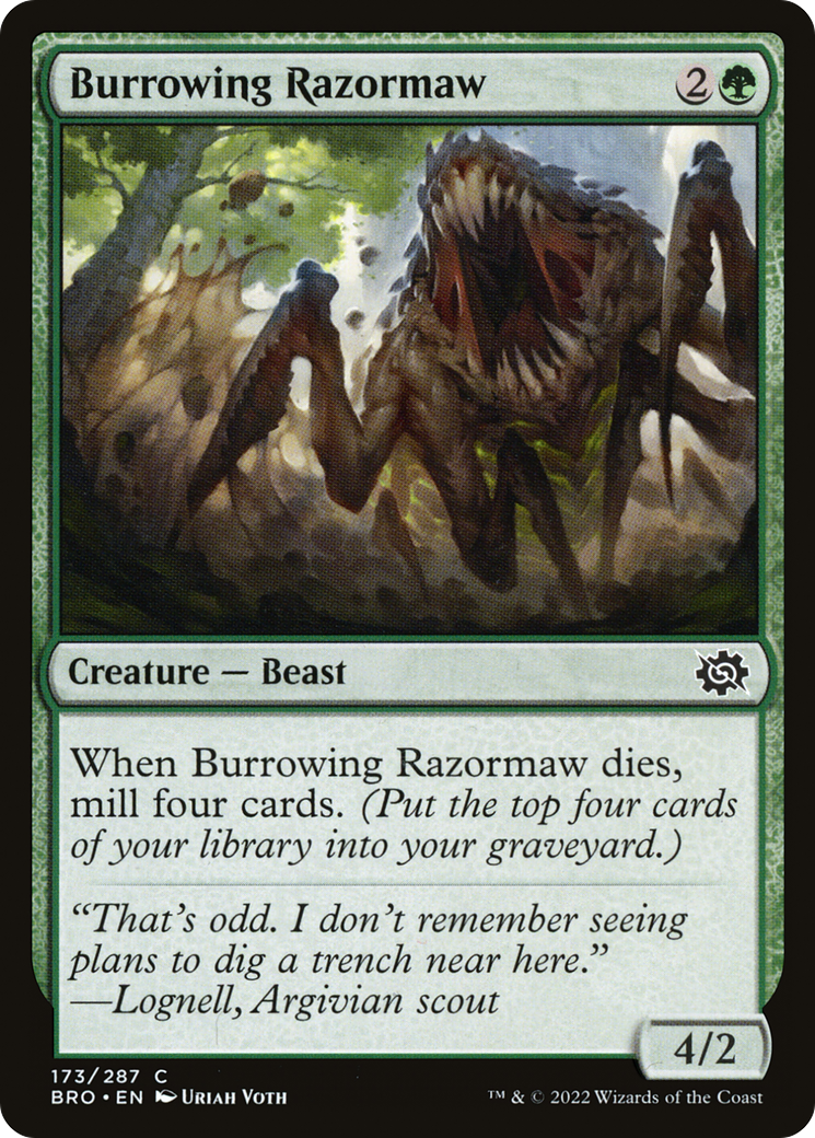 Burrowing Razormaw [The Brothers' War] - The Mythic Store | 24h Order Processing