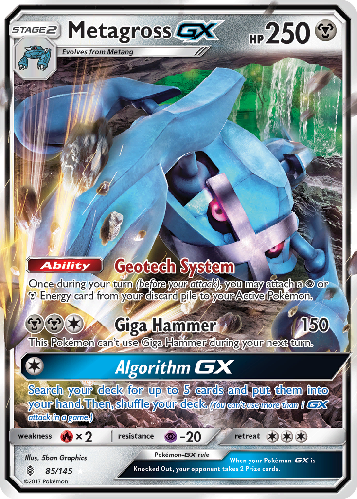 Metagross GX (85/145) [Sun & Moon: Guardians Rising] - The Mythic Store | 24h Order Processing