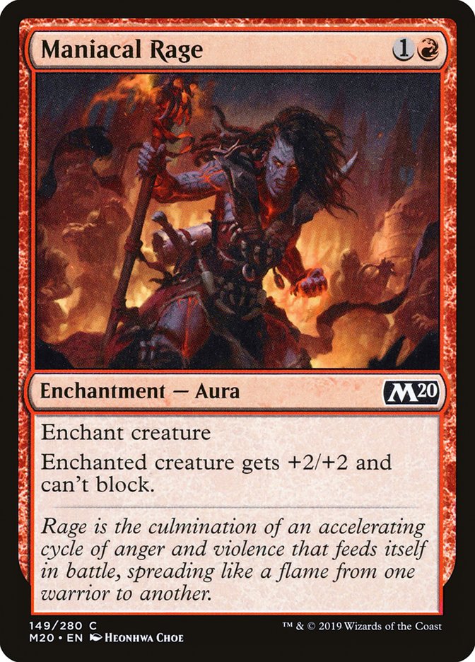 Maniacal Rage [Core Set 2020] - The Mythic Store | 24h Order Processing