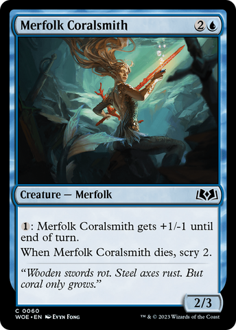 Merfolk Coralsmith [Wilds of Eldraine] - The Mythic Store | 24h Order Processing