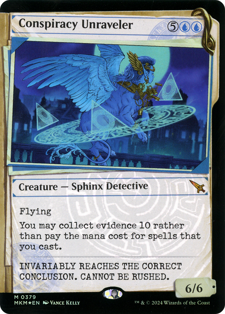 Conspiracy Unraveler (Showcase) (Invisible Ink) [Murders at Karlov Manor] - The Mythic Store | 24h Order Processing