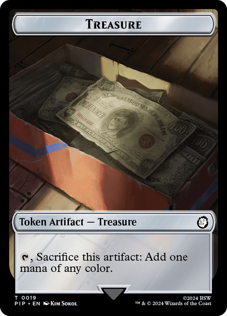 Robot // Treasure (019) Double-Sided Token [Fallout Tokens] - The Mythic Store | 24h Order Processing