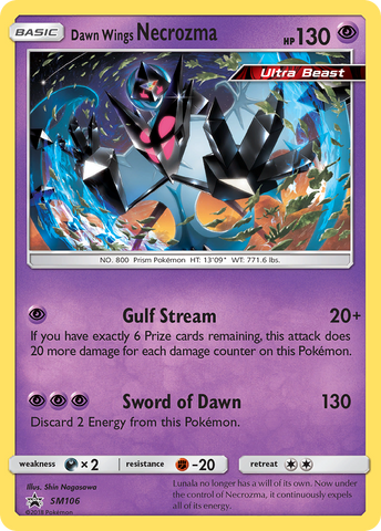 Dawn Wings Necrozma (SM106) [Sun & Moon: Black Star Promos] - The Mythic Store | 24h Order Processing