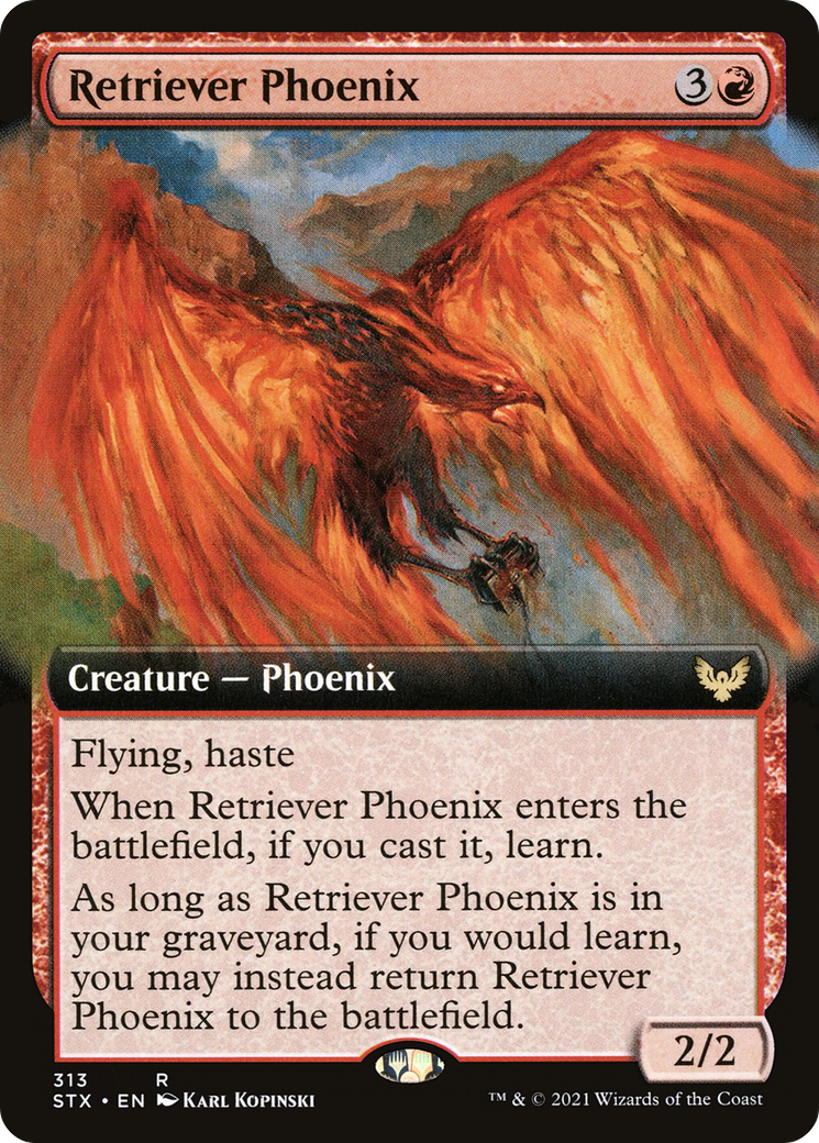 Retriever Phoenix (Extended Art) [Strixhaven: School of Mages] - The Mythic Store | 24h Order Processing