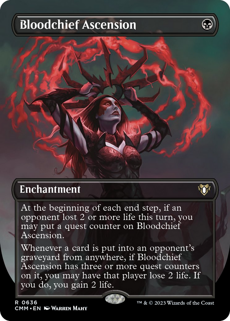 Bloodchief Ascension (Borderless Alternate Art) [Commander Masters] - The Mythic Store | 24h Order Processing