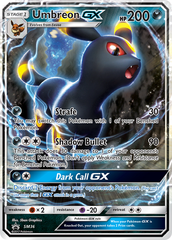 Umbreon GX (SM36) [Sun & Moon: Black Star Promos] - The Mythic Store | 24h Order Processing