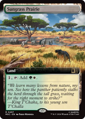 Sungrass Prairie (Extended Art) [Marvel Super Heroes Commander] - The Mythic Store | 24h Order Processing