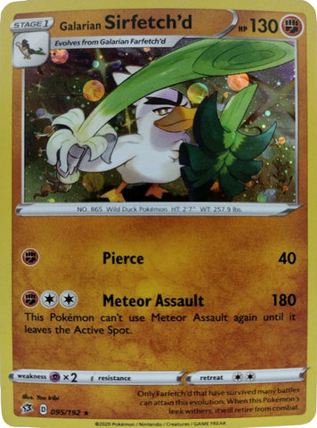 Galarian Sirfetch'd (095/192) (Cosmos Holo) [Sword & Shield: Rebel Clash] - The Mythic Store | 24h Order Processing