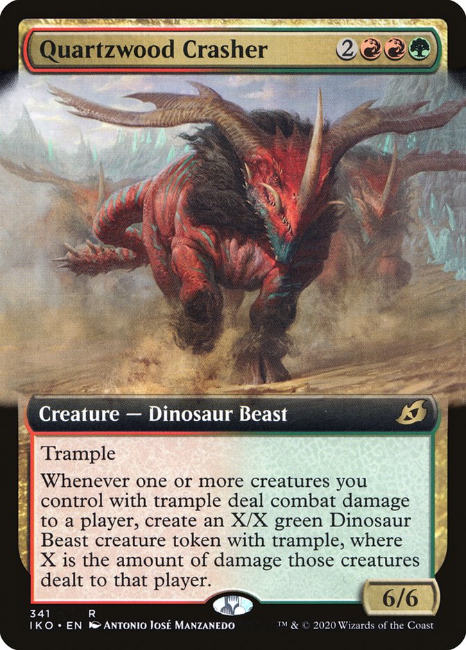 Quartzwood Crasher (Extended Art) [Ikoria: Lair of Behemoths] - The Mythic Store | 24h Order Processing