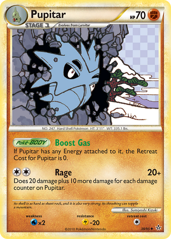 Pupitar (38/95) [HeartGold & SoulSilver: Unleashed] - The Mythic Store | 24h Order Processing