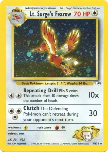 Lt. Surge's Fearow (7/132) [Gym Heroes Unlimited] - The Mythic Store | 24h Order Processing