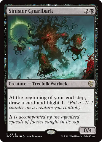 Sinister Gnarlbark [Lorwyn Eclipsed Commander] - The Mythic Store | 24h Order Processing