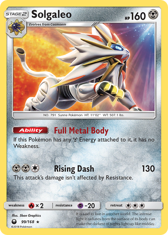 Solgaleo (99/168) [Sun & Moon: Celestial Storm] - The Mythic Store | 24h Order Processing
