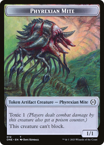 Phyrexian Mite (012) // The Hollow Sentinel Double-Sided Token [Phyrexia: All Will Be One Tokens] - The Mythic Store | 24h Order Processing