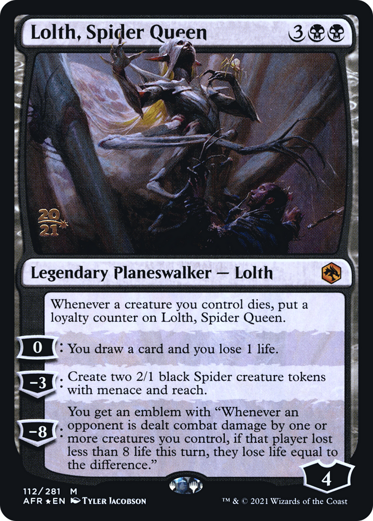 Lolth, Spider Queen [Dungeons & Dragons: Adventures in the Forgotten Realms Prerelease Promos] - The Mythic Store | 24h Order Processing
