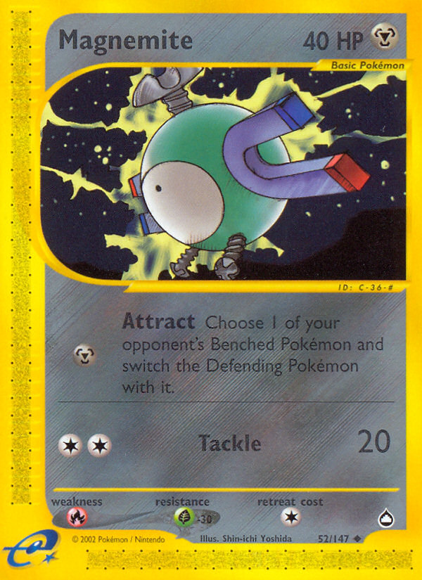 Magnemite (52/147) [Aquapolis] - The Mythic Store | 24h Order Processing