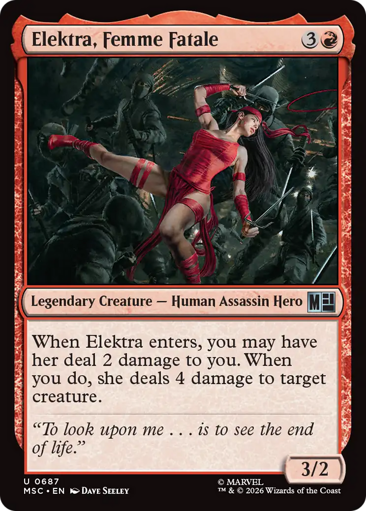Elektra, Femme Fatale [Marvel Super Heroes Commander] - The Mythic Store | 24h Order Processing