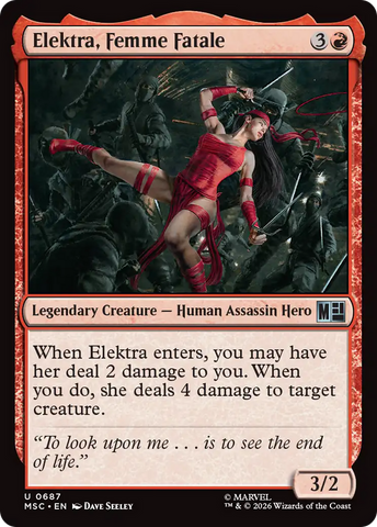 Elektra, Femme Fatale [Marvel Super Heroes Commander] - The Mythic Store | 24h Order Processing