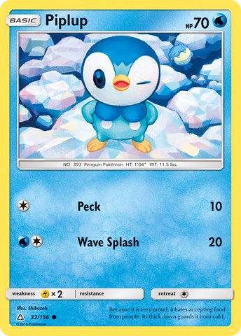 Piplup (32/156) [Sun & Moon: Ultra Prism] - The Mythic Store | 24h Order Processing