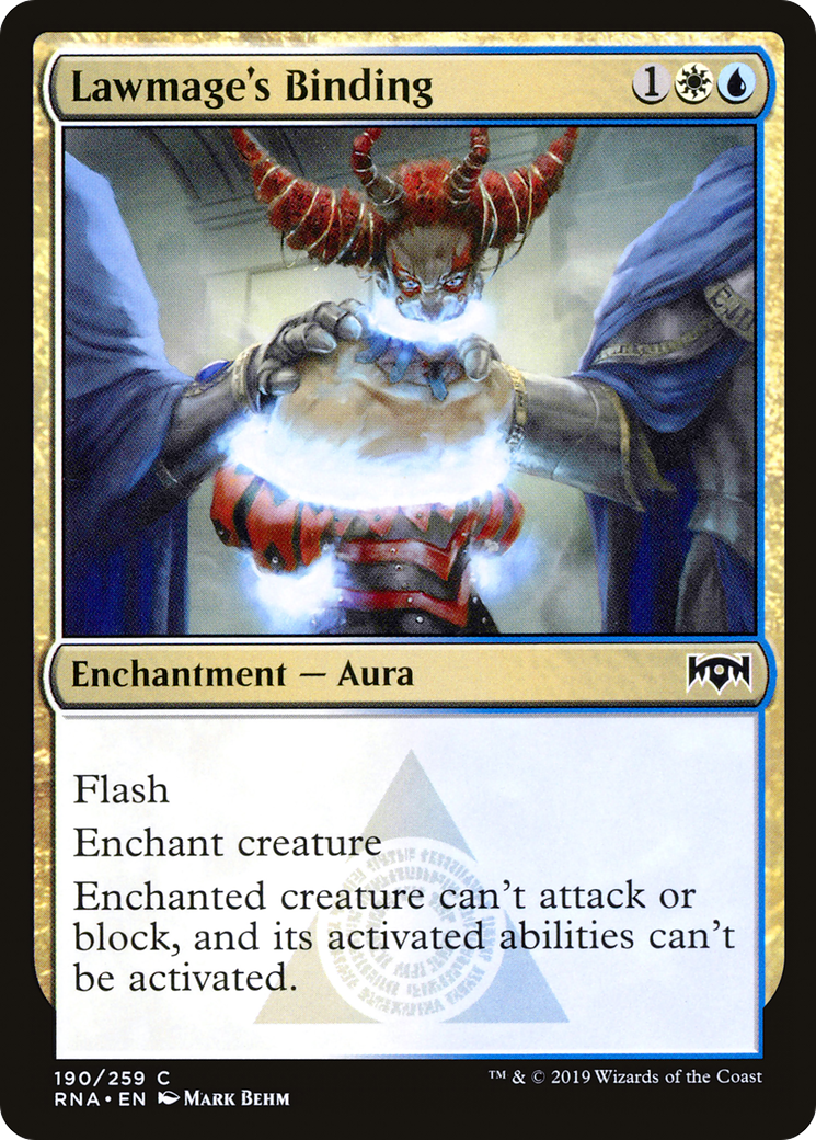 Lawmage's Binding [Ravnica Allegiance] - The Mythic Store | 24h Order Processing