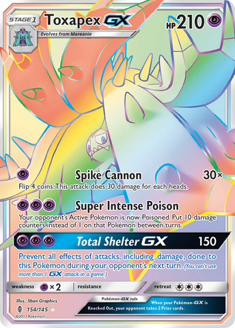 Toxapex GX (154/145) [Sun & Moon: Guardians Rising] - The Mythic Store | 24h Order Processing