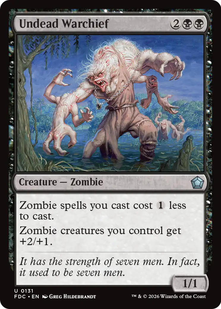 Undead Warchief [Foundations Commander] - The Mythic Store | 24h Order Processing
