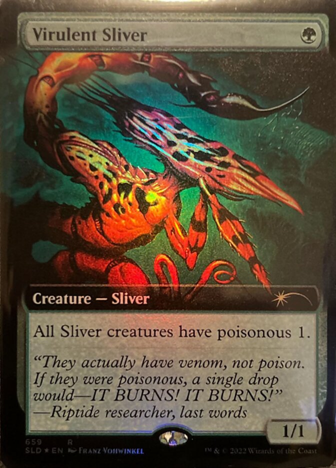 Virulent Sliver (Extended Art) [Secret Lair Drop Promos] - The Mythic Store | 24h Order Processing