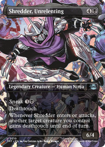 Shredder, Unrelenting (Borderless) [Teenage Mutant Ninja Turtles] - The Mythic Store | 24h Order Processing