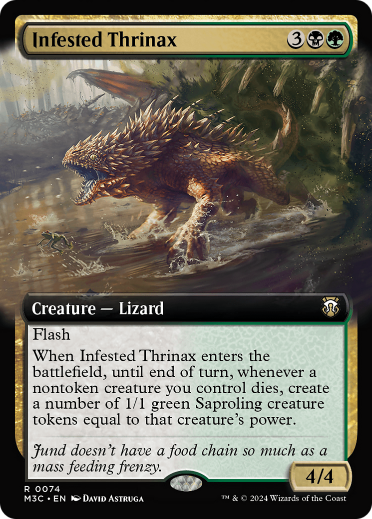 Infested Thrinax (Extended Art) [Modern Horizons 3 Commander] - The Mythic Store | 24h Order Processing