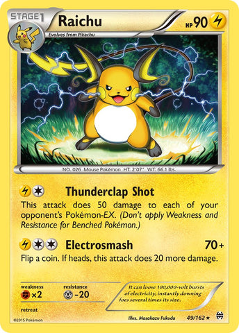 Raichu (49/162) (Theme Deck Exclusive) [XY: BREAKthrough] - The Mythic Store | 24h Order Processing