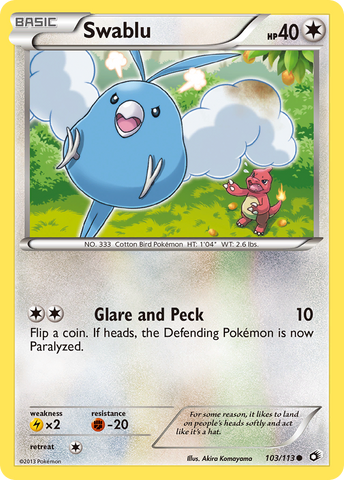Swablu (103/113) [Black & White: Legendary Treasures] - The Mythic Store | 24h Order Processing