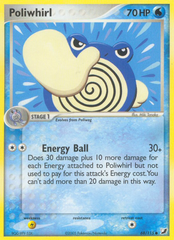 Poliwhirl (68/115) [EX: Unseen Forces] - The Mythic Store | 24h Order Processing
