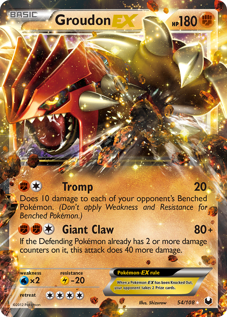 Groudon EX (54/108) [Black & White: Dark Explorers] - The Mythic Store | 24h Order Processing