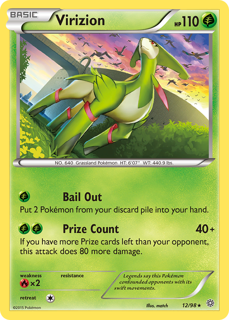 Virizion (12/98) [XY: Ancient Origins] - The Mythic Store | 24h Order Processing