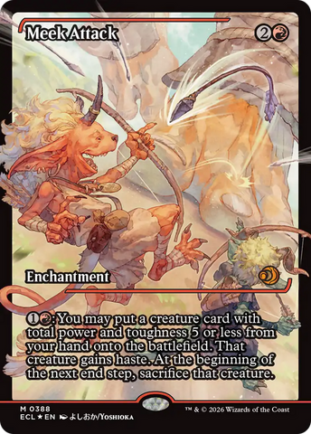 Meek Attack (388) (Showcase) [Lorwyn Eclipsed] - The Mythic Store | 24h Order Processing