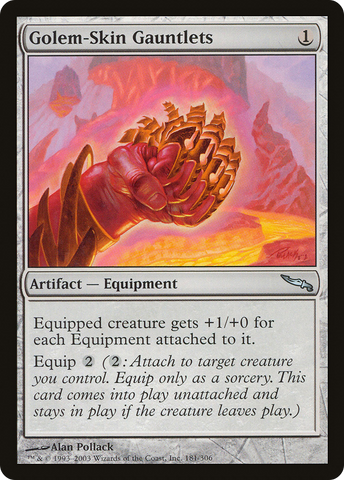 Golem-Skin Gauntlets [Mirrodin] - The Mythic Store | 24h Order Processing