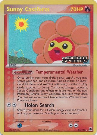 Sunny Castform (31/113) (Stamped) [EX: Delta Species] - The Mythic Store | 24h Order Processing