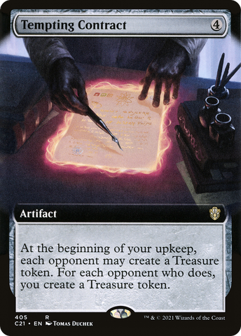 Tempting Contract (Extended Art) [Commander 2021] - The Mythic Store | 24h Order Processing
