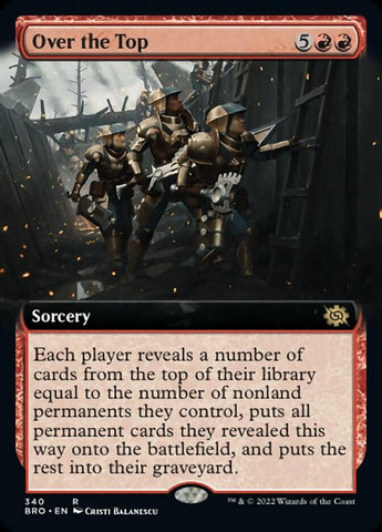 Over the Top (Extended Art) [The Brothers' War] - The Mythic Store | 24h Order Processing