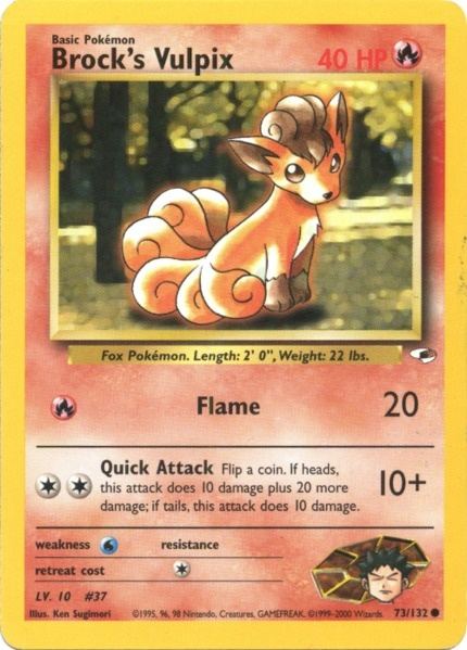 Brock's Vulpix (73/132) [Gym Heroes Unlimited] - The Mythic Store | 24h Order Processing