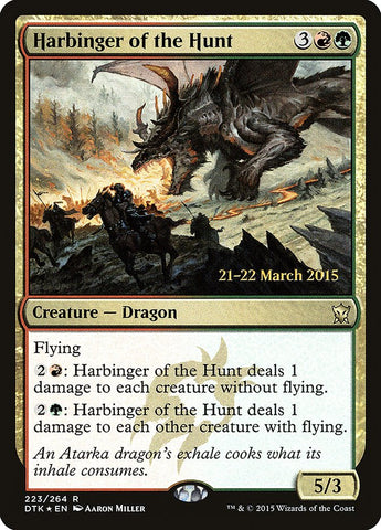 Harbinger of the Hunt [Dragons of Tarkir Prerelease Promos] - The Mythic Store | 24h Order Processing
