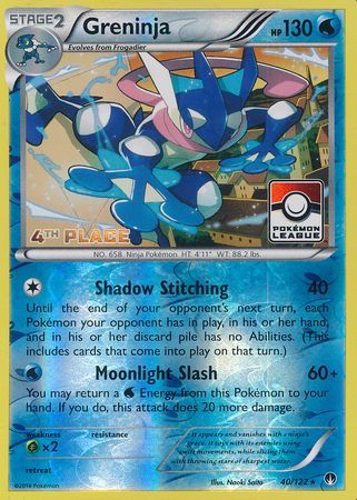 Greninja (40/122) (League Promo 4th Place) [XY: BREAKpoint] - The Mythic Store | 24h Order Processing