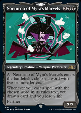 Nocturno of Myra's Marvels (Showcase) (Galaxy Foil) [Unfinity] - The Mythic Store | 24h Order Processing