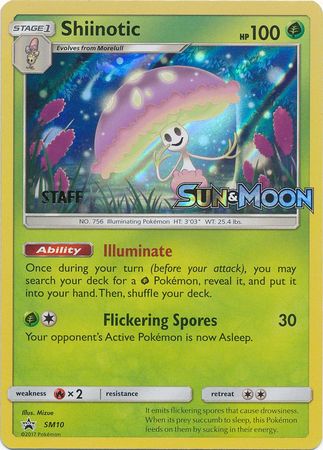 Shiinotic (SM10) (Staff Prerelease Promo) [Sun & Moon: Black Star Promos] - The Mythic Store | 24h Order Processing