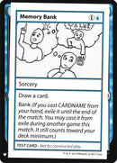 Memory Bank [Mystery Booster Playtest Cards] - The Mythic Store | 24h Order Processing