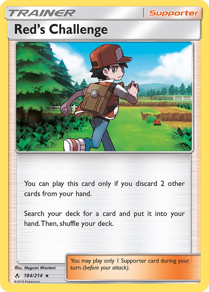 Red's Challenge (184/214) (Theme Deck Exclusive) [Sun & Moon: Unbroken Bonds] - The Mythic Store | 24h Order Processing