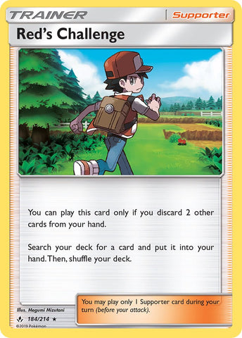 Red's Challenge (184/214) (Theme Deck Exclusive) [Sun & Moon: Unbroken Bonds] - The Mythic Store | 24h Order Processing