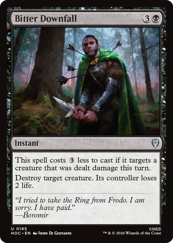 Bitter Downfall [The Hobbit: Eternal-Legal] - The Mythic Store | 24h Order Processing