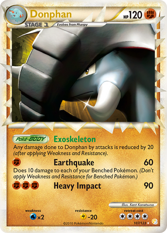 Donphan (107/123) [HeartGold & SoulSilver: Base Set] - The Mythic Store | 24h Order Processing